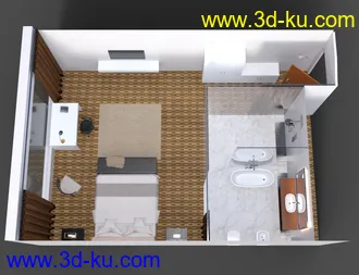 3D打印模型Luxury Hotel Room的图片