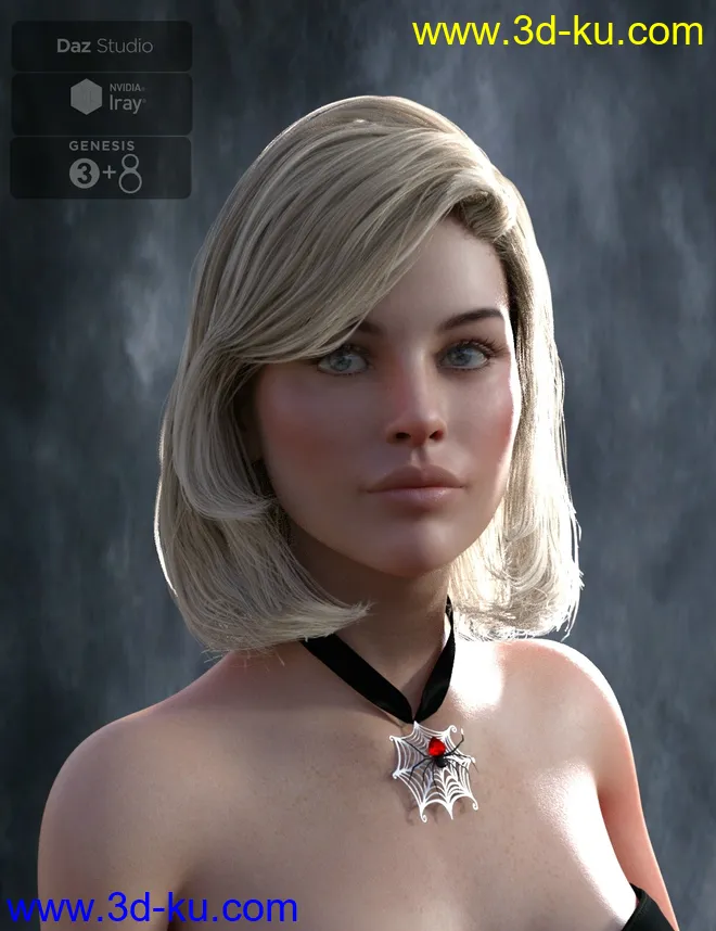 Lyam Bob Hair for Genesis 3 and Genesis 8 Female(s)模型的图片5