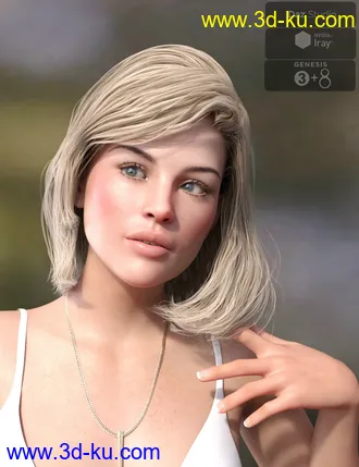 3D打印模型Lyam Bob Hair for Genesis 3 and Genesis 8 Female(s)的图片