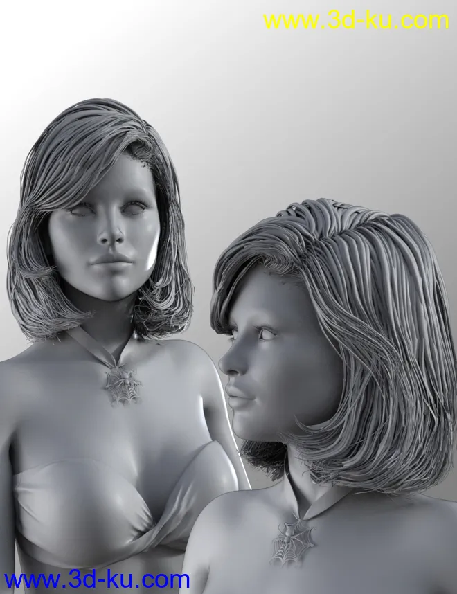 Lyam Bob Hair for Genesis 3 and Genesis 8 Female(s)模型的图片10