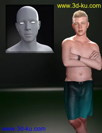 3D打印模型M3D Teen 8 Classmates Head Shapes for Genesis 8 Male的图片