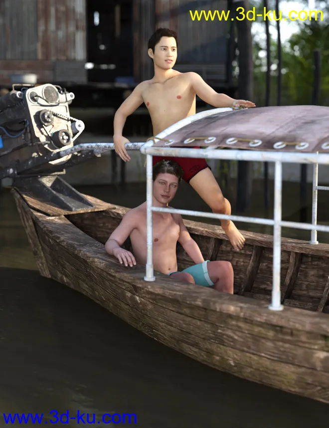 M3D Teen 8 Classmates Head Shapes for Genesis 8 Male模型的图片13