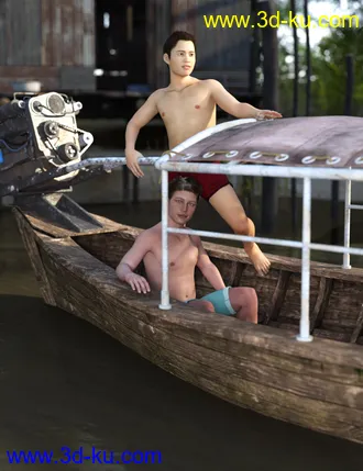 3D打印模型M3D Teen 8 Classmates Head Shapes for Genesis 8 Male的图片