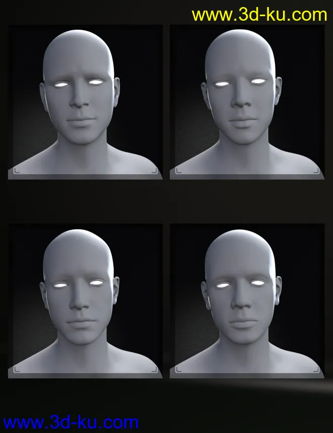 M3D Teen 8 Classmates Head Shapes for Genesis 8 Male模型的图片17