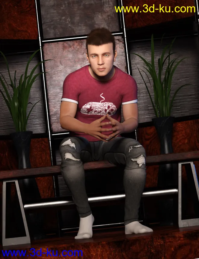 M3D Teen 8 Classmates Head Shapes for Genesis 8 Male模型的图片19