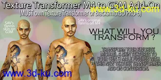 3D打印模型M4 to G3M Add-on Pack for Texture Transformer的图片