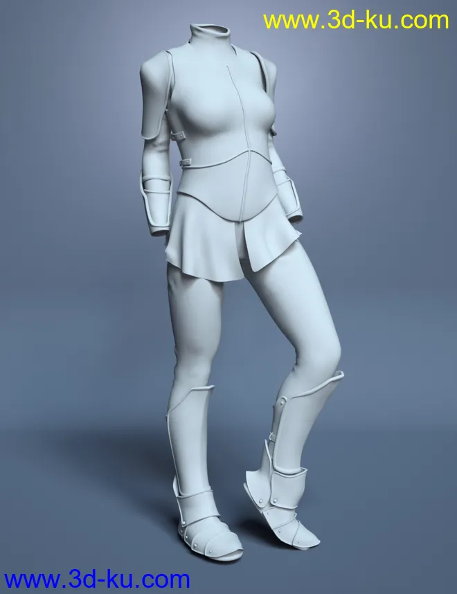 Maid At Arms Armor for Genesis 8 Female(s)模型的图片1