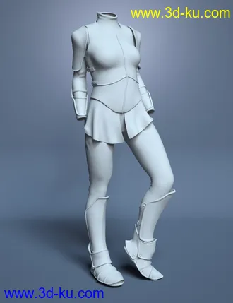 3D打印模型Maid At Arms Armor for Genesis 8 Female(s)的图片