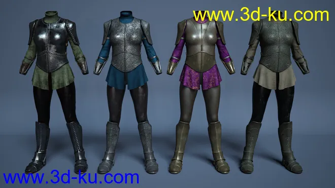 Maid At Arms Armor for Genesis 8 Female(s)模型的图片3