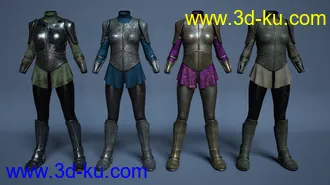 3D打印模型Maid At Arms Armor for Genesis 8 Female(s)的图片