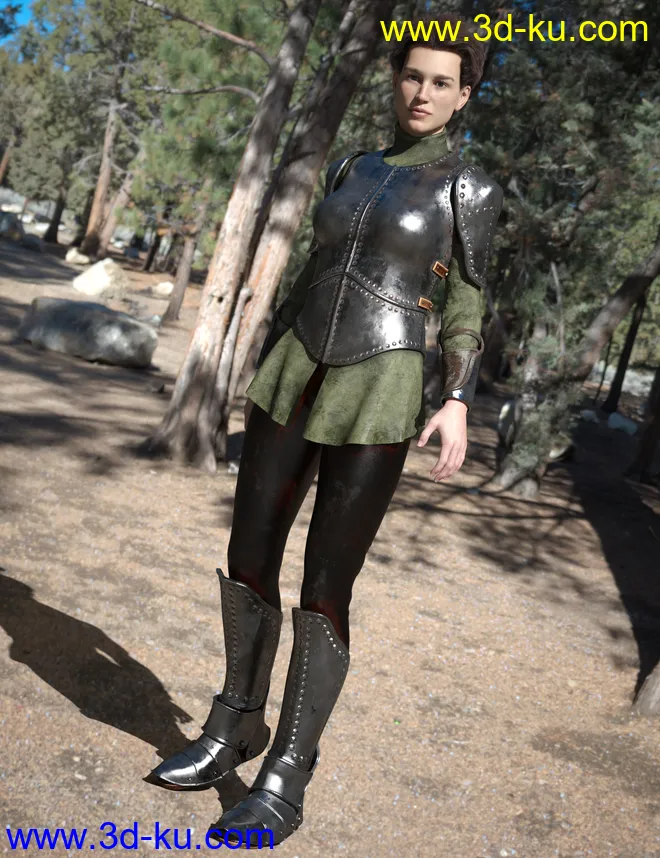 Maid At Arms Armor for Genesis 8 Female(s)模型的图片4