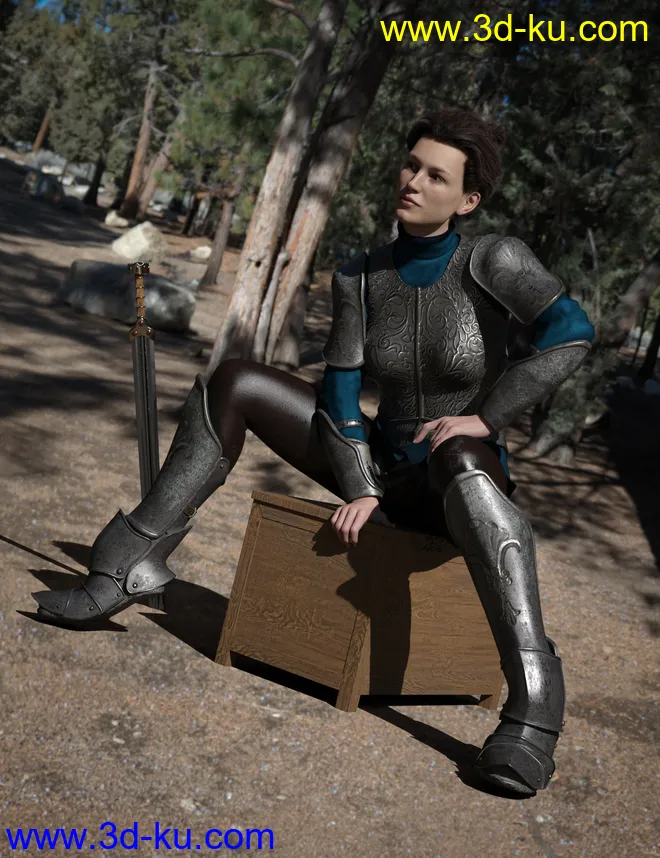 Maid At Arms Armor for Genesis 8 Female(s)模型的图片5