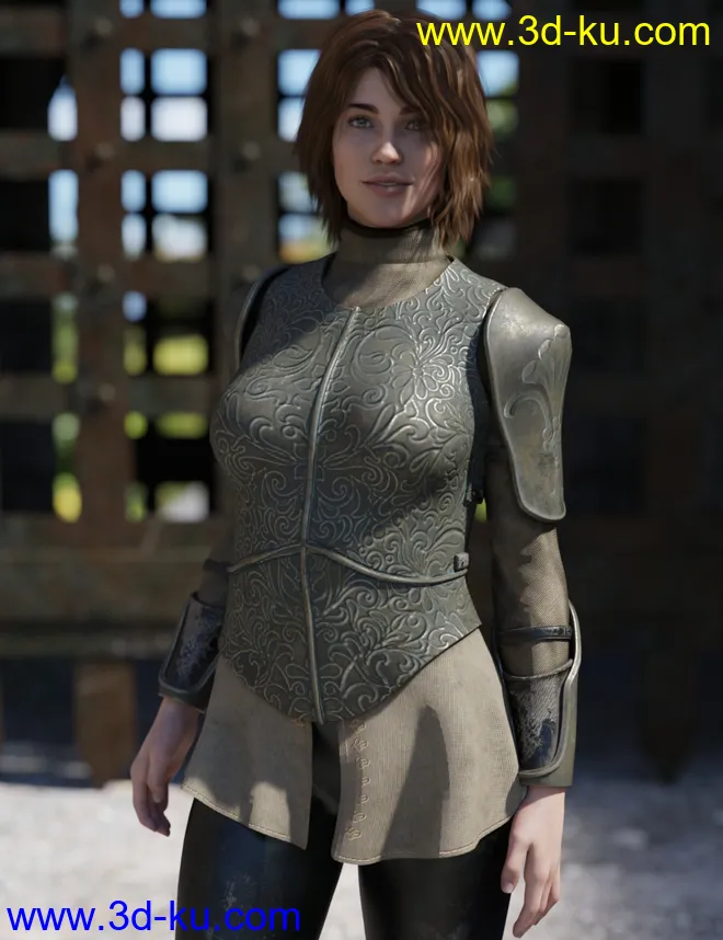 Maid At Arms Armor for Genesis 8 Female(s)模型的图片6