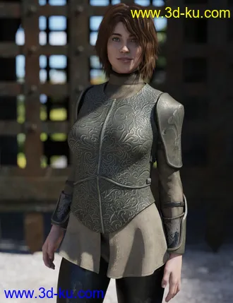 3D打印模型Maid At Arms Armor for Genesis 8 Female(s)的图片