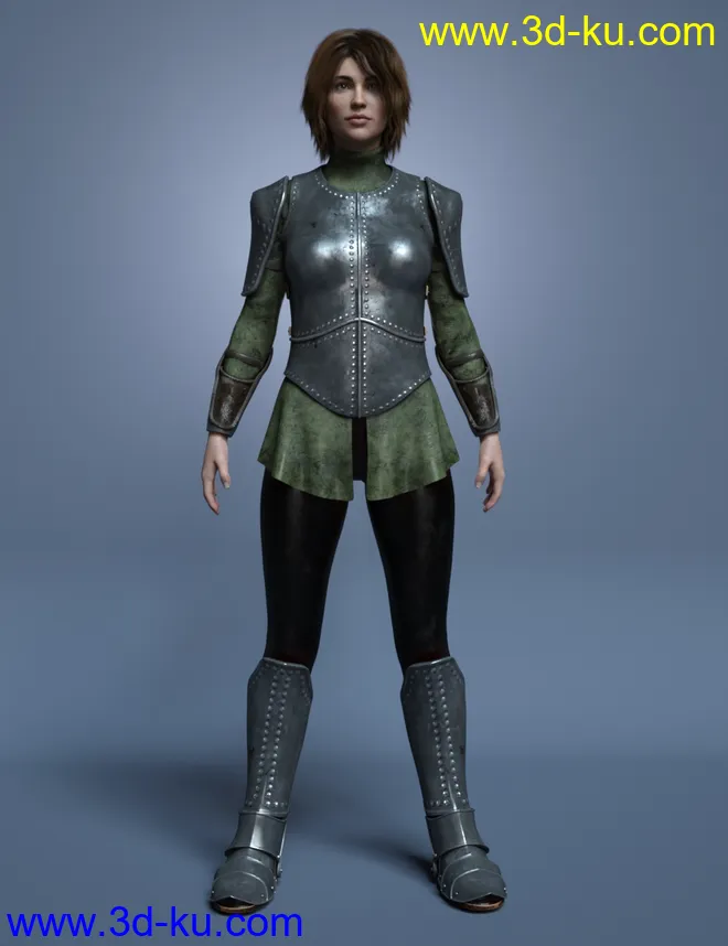 Maid At Arms Armor for Genesis 8 Female(s)模型的图片8