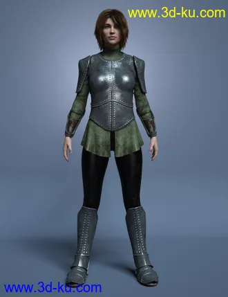 3D打印模型Maid At Arms Armor for Genesis 8 Female(s)的图片
