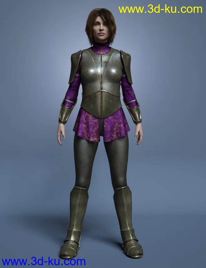 Maid At Arms Armor for Genesis 8 Female(s)模型的图片10