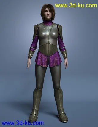 3D打印模型Maid At Arms Armor for Genesis 8 Female(s)的图片