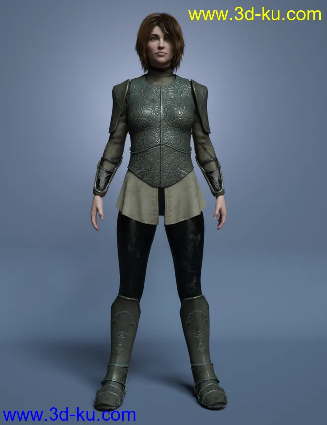 Maid At Arms Armor for Genesis 8 Female(s)模型的图片11