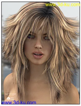 3D打印模型Mane Hair for Genesis 2 and 3 Female(s) and Victoria 4的图片
