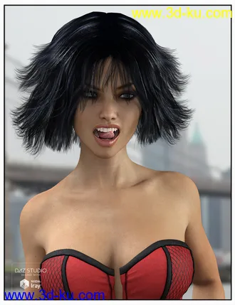 3D打印模型Mane Hair for Genesis 2 and 3 Female(s) and Victoria 4的图片