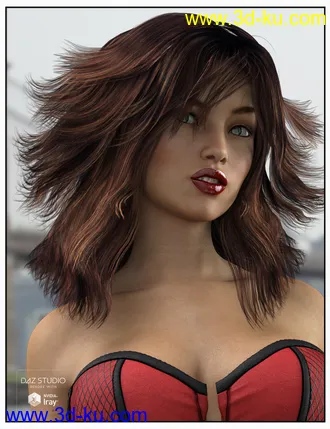 3D打印模型Mane Hair for Genesis 2 and 3 Female(s) and Victoria 4的图片