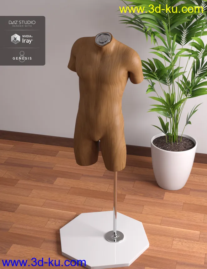 Mannequin Kit for Genesis 8 Male模型的图片1