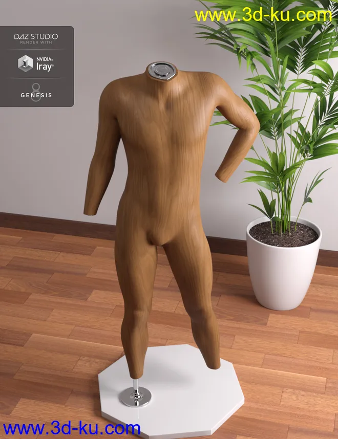 Mannequin Kit for Genesis 8 Male模型的图片2