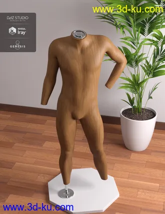 3D打印模型Mannequin Kit for Genesis 8 Male的图片