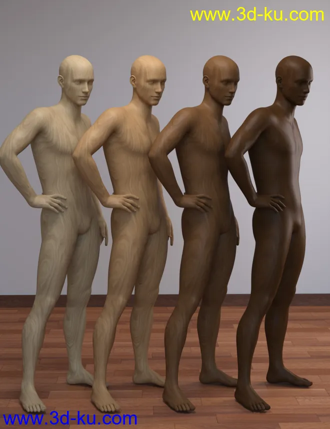 Mannequin Kit for Genesis 8 Male模型的图片7
