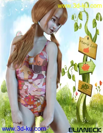 3D打印模型Marie Loo for Genesis 8 Female的图片