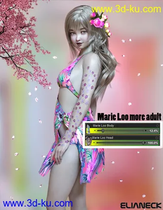 3D打印模型Marie Loo for Genesis 8 Female的图片