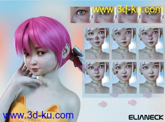 3D打印模型Marie Loo for Genesis 8 Female的图片