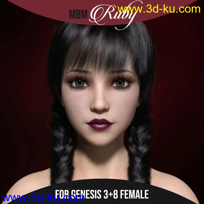 MbM Ruby for Genesis 3 & 8 Female模型的图片1