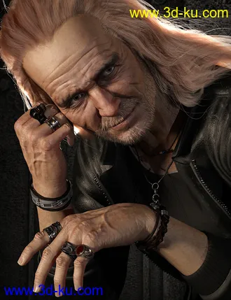 3D打印模型MD Rock Jewelry for Genesis 3 and 8 Male(s)的图片