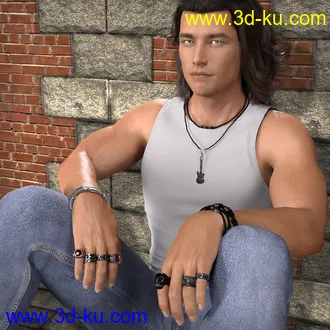 3D打印模型MD Rock Jewelry for Genesis 3 and 8 Male(s)的图片