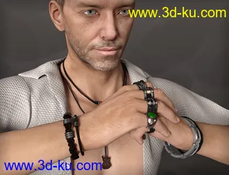 3D打印模型MD Rock Jewelry for Genesis 3 and 8 Male(s)的图片