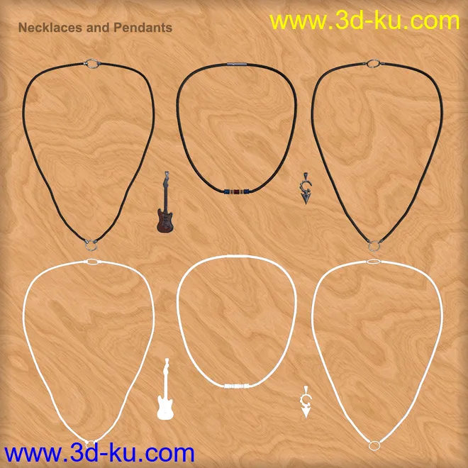 MD Rock Jewelry for Genesis 3 and 8 Male(s)模型的图片12