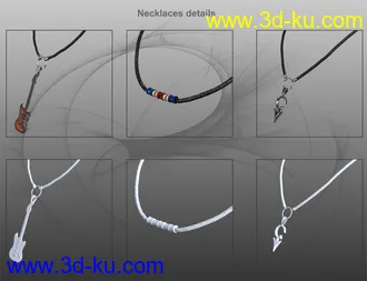 3D打印模型MD Rock Jewelry for Genesis 3 and 8 Male(s)的图片