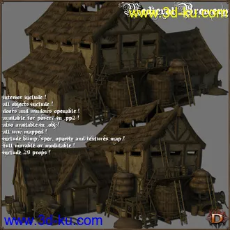 3D打印模型Medieval Brewery的图片