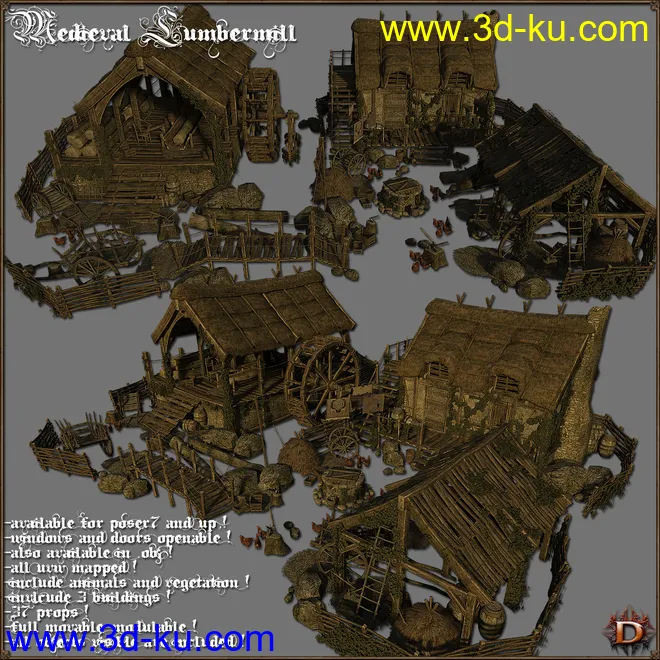 Medieval Lumbermill模型的图片1