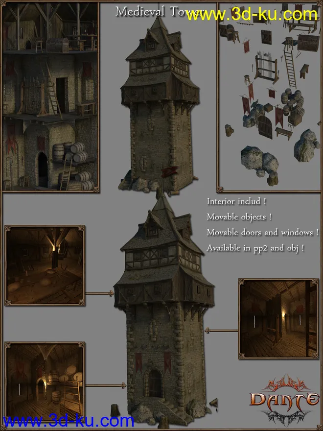 Medieval Tower V1模型的图片1