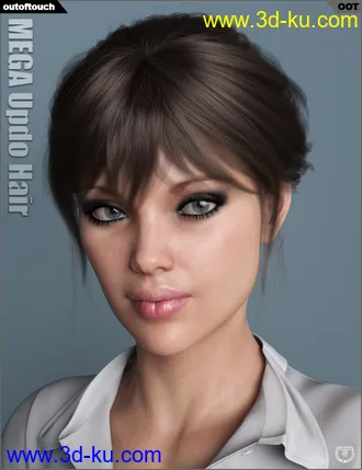3D打印模型MEGA Updo Hair for Genesis 3 and 8 Female(s)的图片