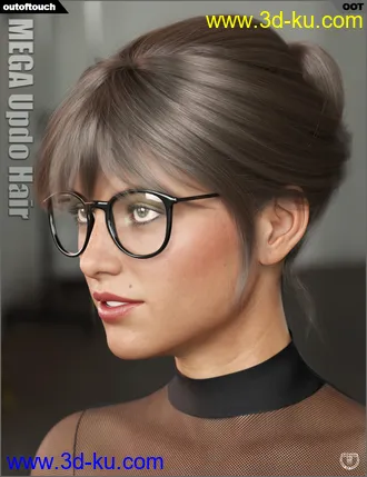 MEGA Updo Hair for Genesis 3 and 8 Female(s)模型的图片21