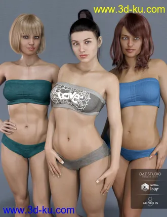 3D打印模型Mesmerizing Faces & Bodies for Genesis 8 Female的图片