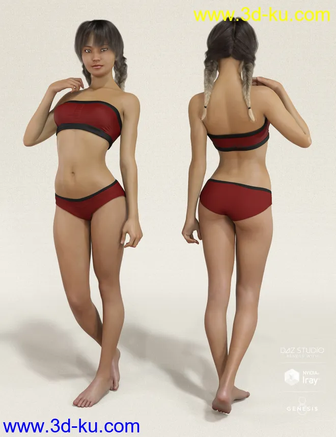 Mesmerizing Faces & Bodies for Genesis 8 Female模型的图片4