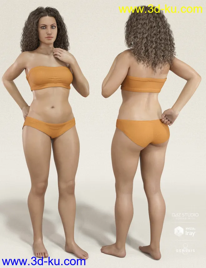 Mesmerizing Faces & Bodies for Genesis 8 Female模型的图片5