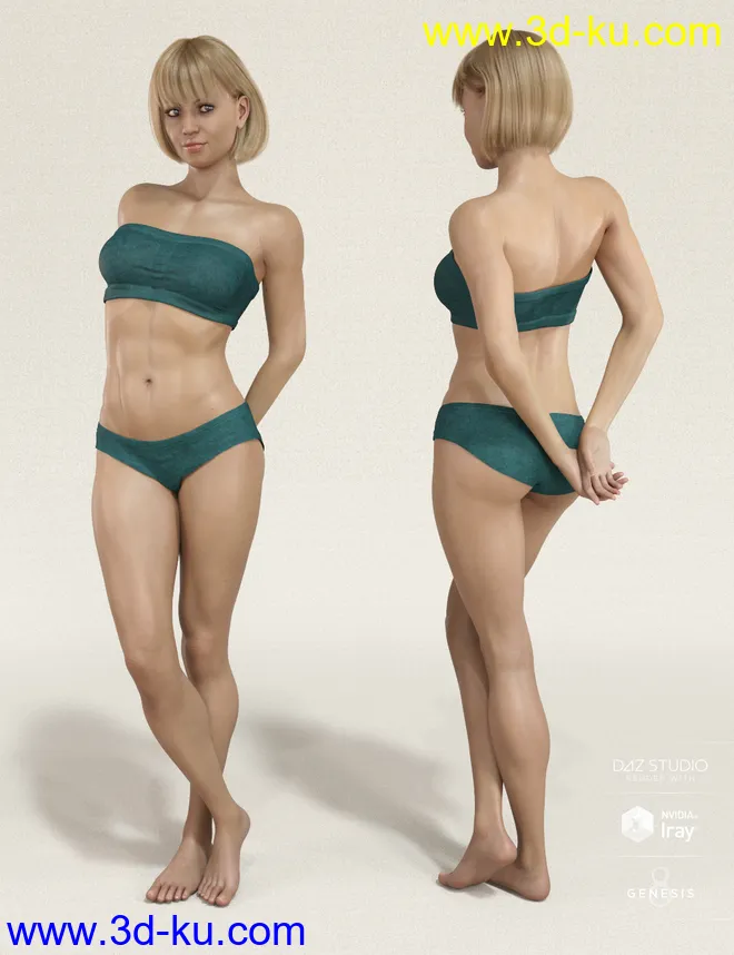 Mesmerizing Faces & Bodies for Genesis 8 Female模型的图片6