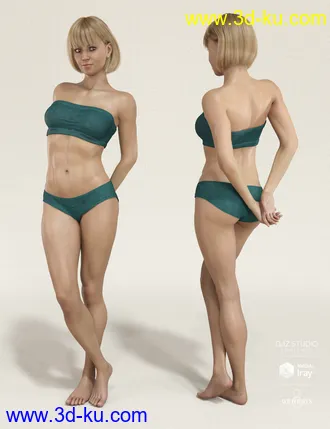 3D打印模型Mesmerizing Faces & Bodies for Genesis 8 Female的图片