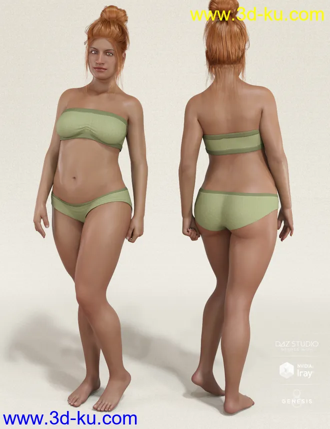 Mesmerizing Faces & Bodies for Genesis 8 Female模型的图片9